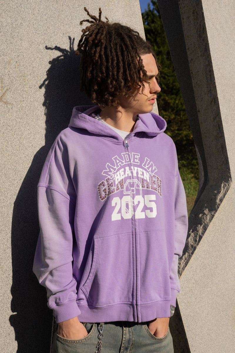 “MADE IN HEAVEN”  ZIP HOODIE